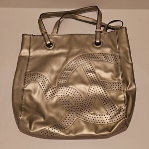 Nine & Co. Metallic Bronze Tote Bag